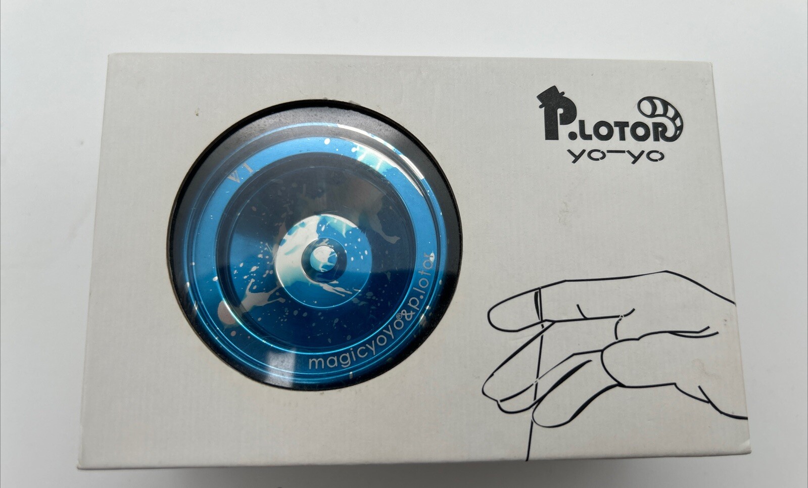 Blue & Chrome Tie Die MAGIC YO-YO Limited Edition P.LOTOR V1 Version 1