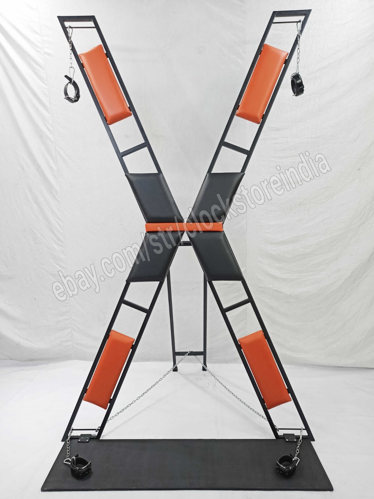 St Andrew's Cross Portable BDSM Andrew's Cross Orange Color