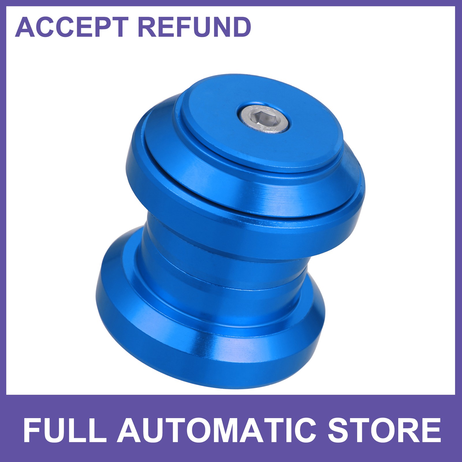 34mm 1-1/8" Threadless MTB Bike Bicycle Sealed External Bearings Headset Blue