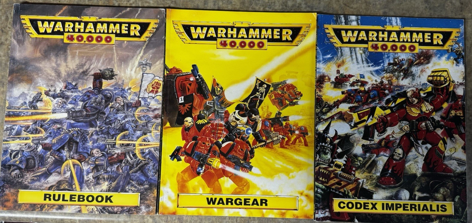 Warhammer 40K 1993 Books, Cards, Templates, Tokens - Good Condition