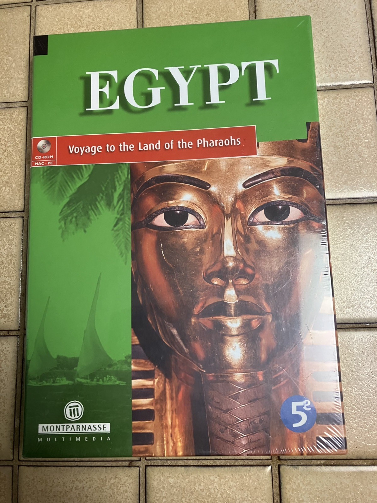 New Sealed education CD-ROM, Egypt Voyage To The Land Of The Pharaohs for PC Mac