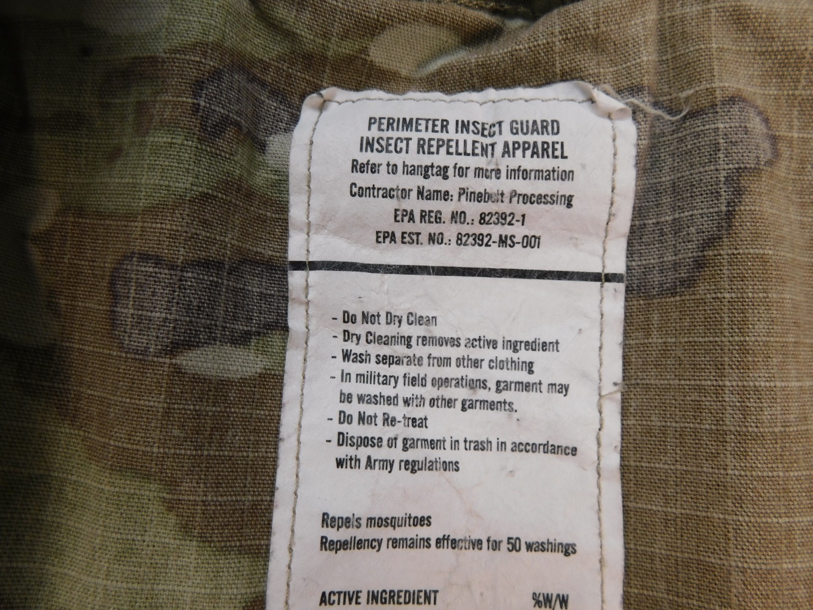 US Army Combat Pants Medium XShort Improved Hot Weather Camo OCP Ripstop Uniform
