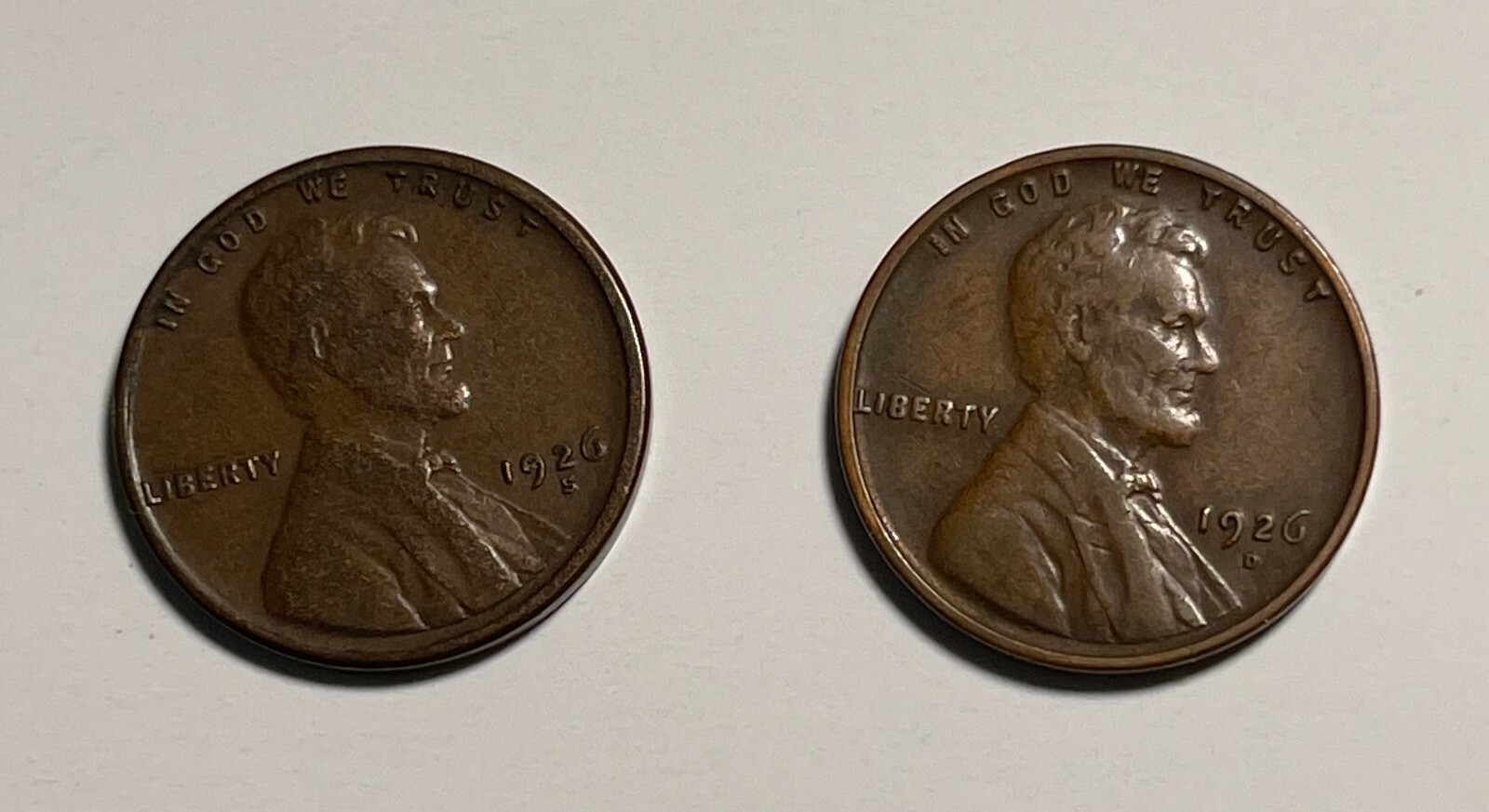 1926-D&S Lincoln cents XF (#13574)