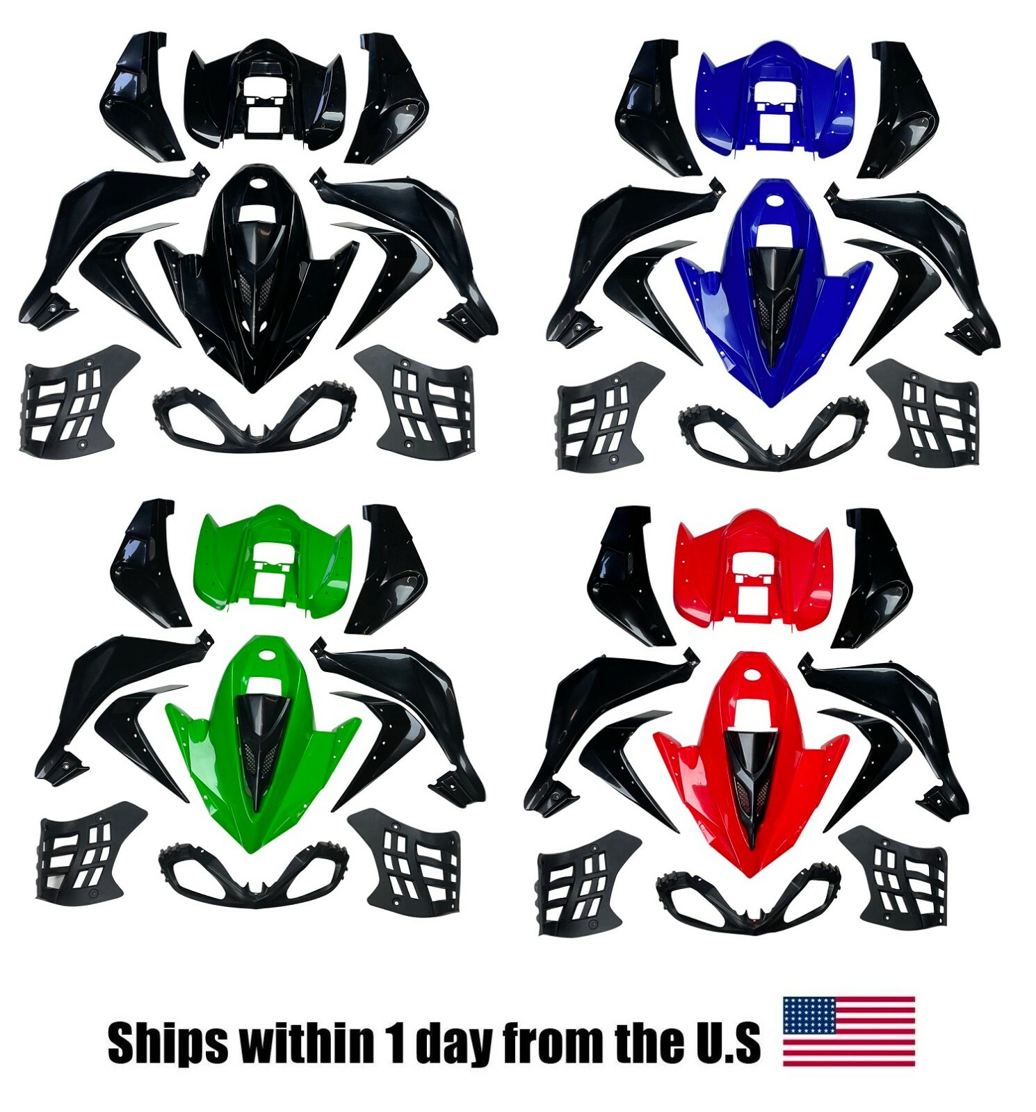 ATV Quad Body Plastic Front Rear Fender ATA125G Cheetah Coolster 3125C 3125CX
