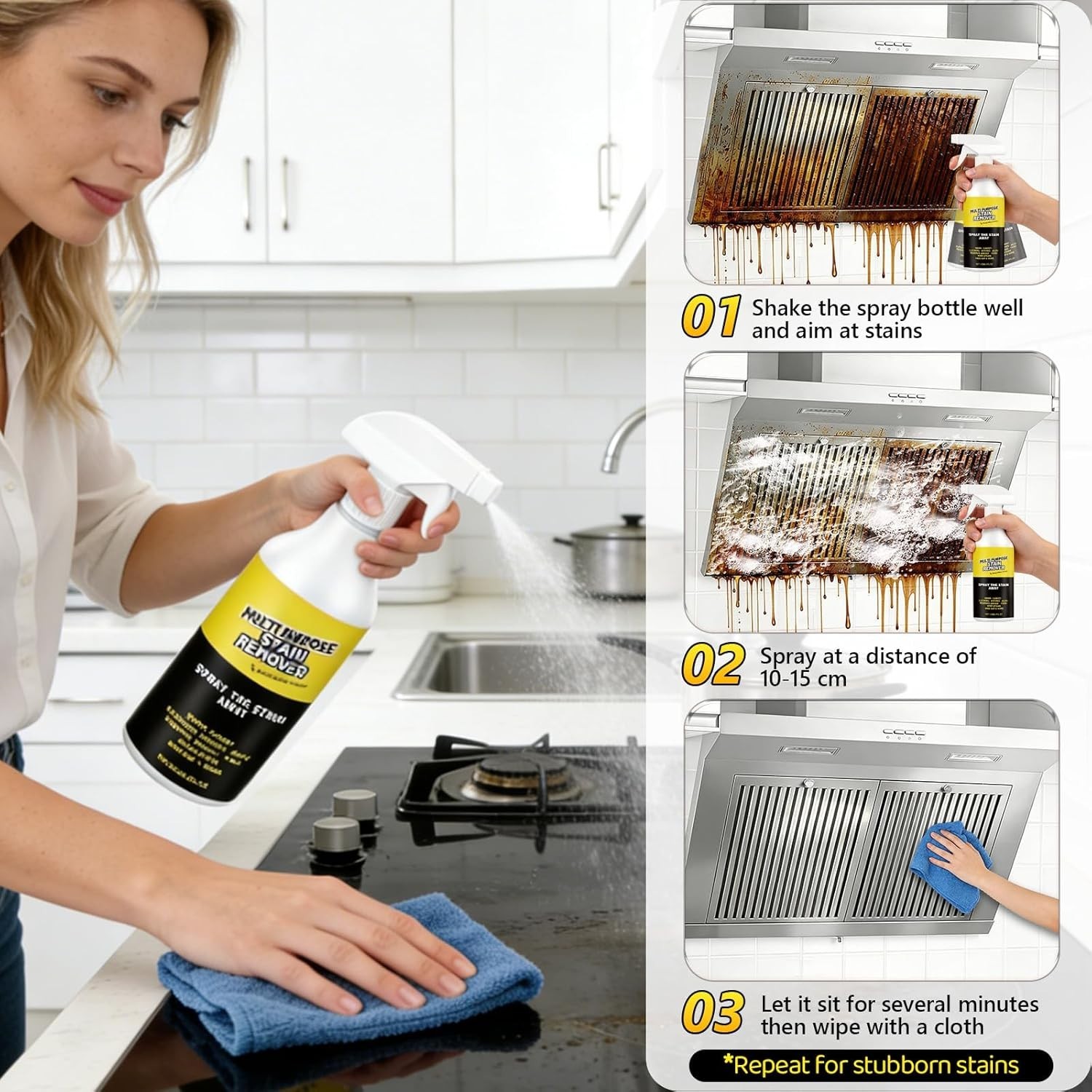 2Pcs Alien Multi-Purpose Stain Remover, All Purpose Cleaner Spray Powerful Clean