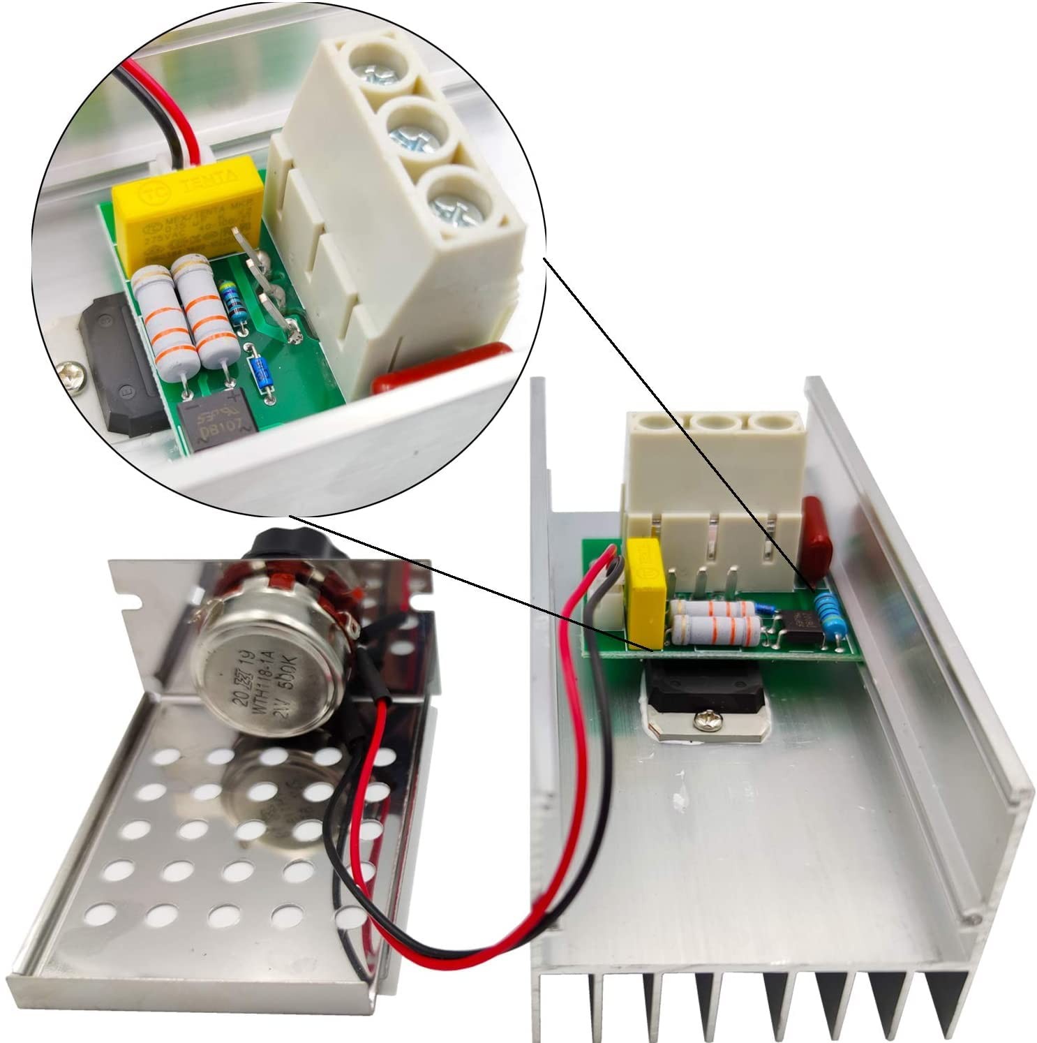 10000W High Power SCR Motor Speed Controller Voltage Regulator Dimmer