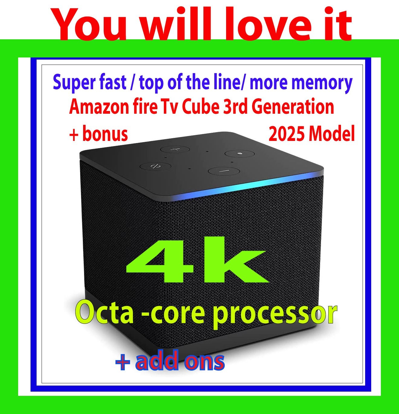 Amazon firetv Firetv  cube  4k  3rd generation -from most trusted seller on Ebay