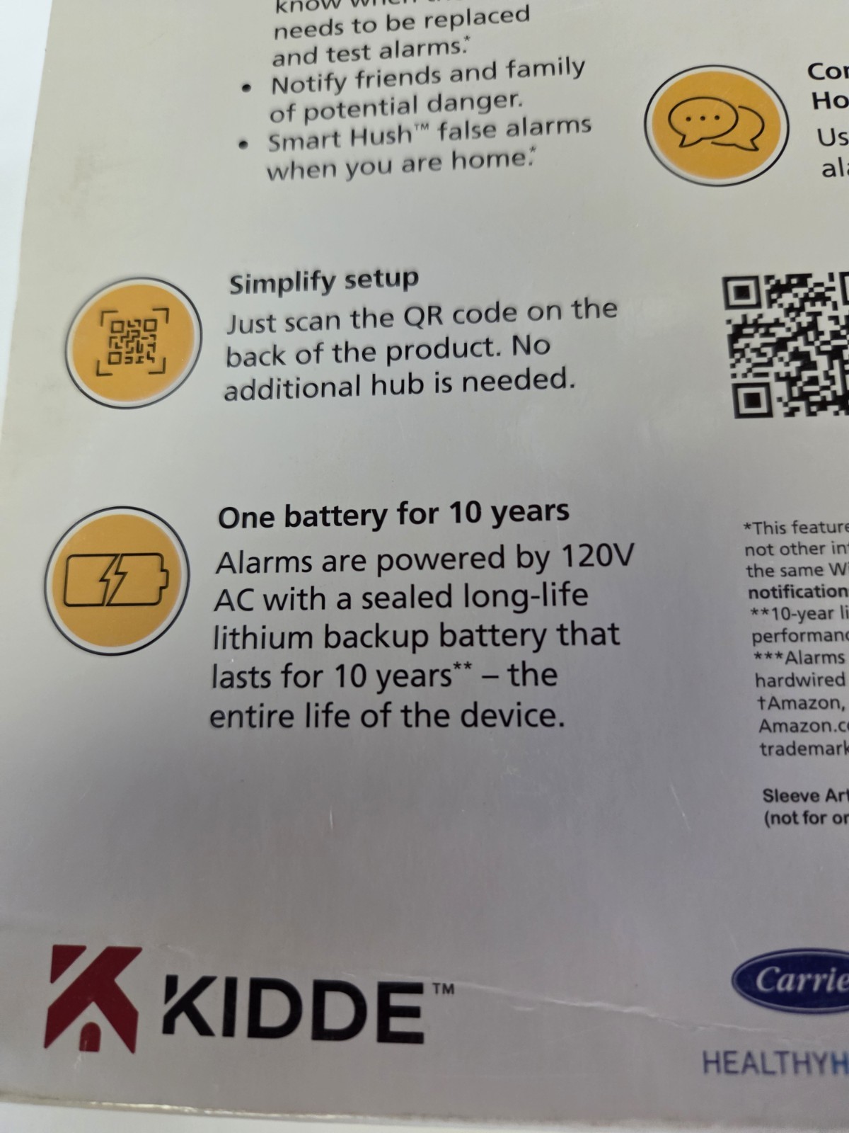Kiddie Smart Hardwired Wi-Fi Enabled Smoke Detector P4010ACS-WF