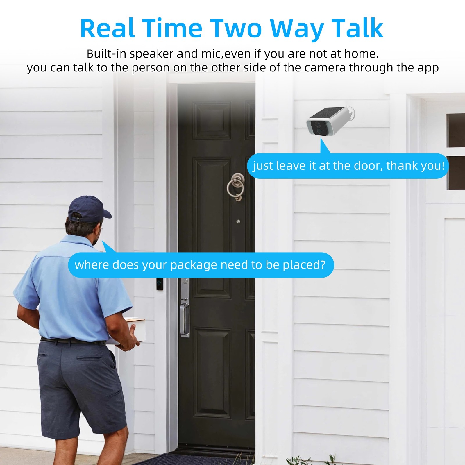 5G WiFi Security Cameras Wireless Outdoor with Integrated Solar Panel