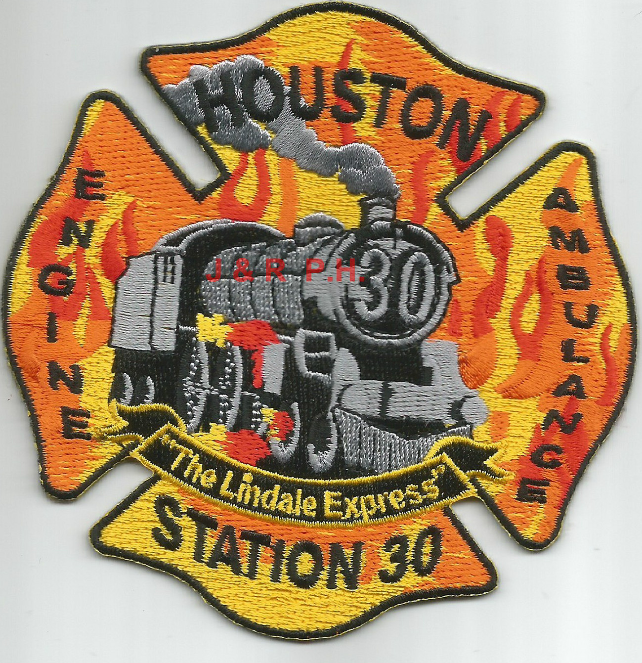 Houston  Station-30  "Lindale Express", Texas (4" x 4" size) fire patch