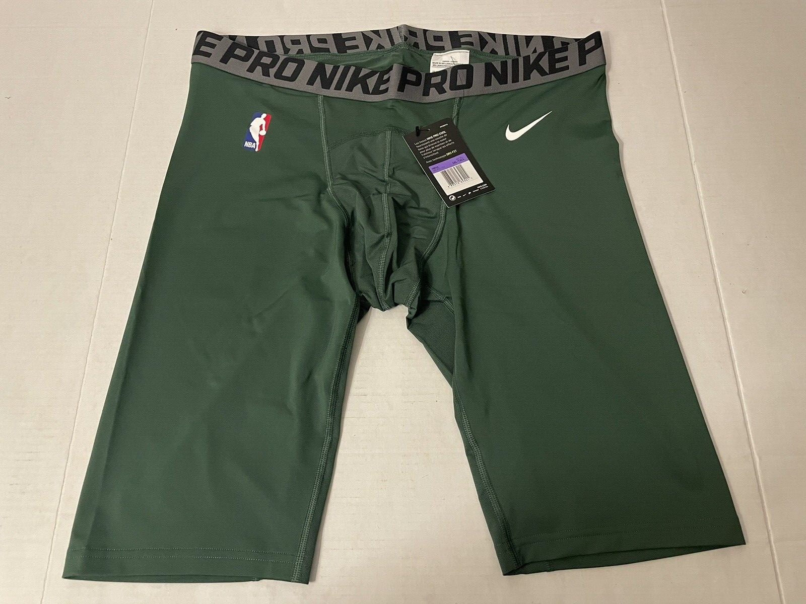 NIKE Pro Milwaukee Bucks NBA Compression Shorts Underwear Men's 3XLT  *NEW*