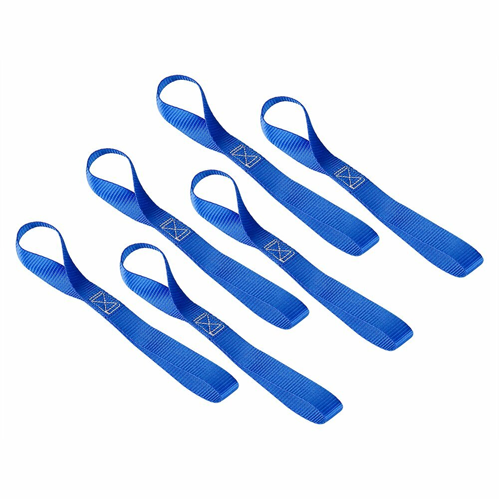 6 Pack Soft Loop Tie Down Straps 1500 Load Capacity & 4500Lbs Breaking Strength