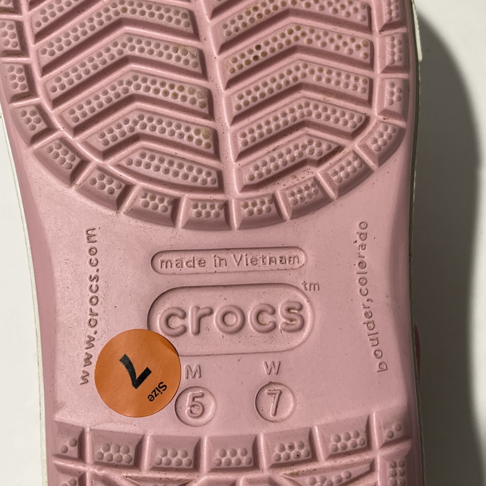 Crocs Classic Pink Clogs Women Size 7 Men Size 5