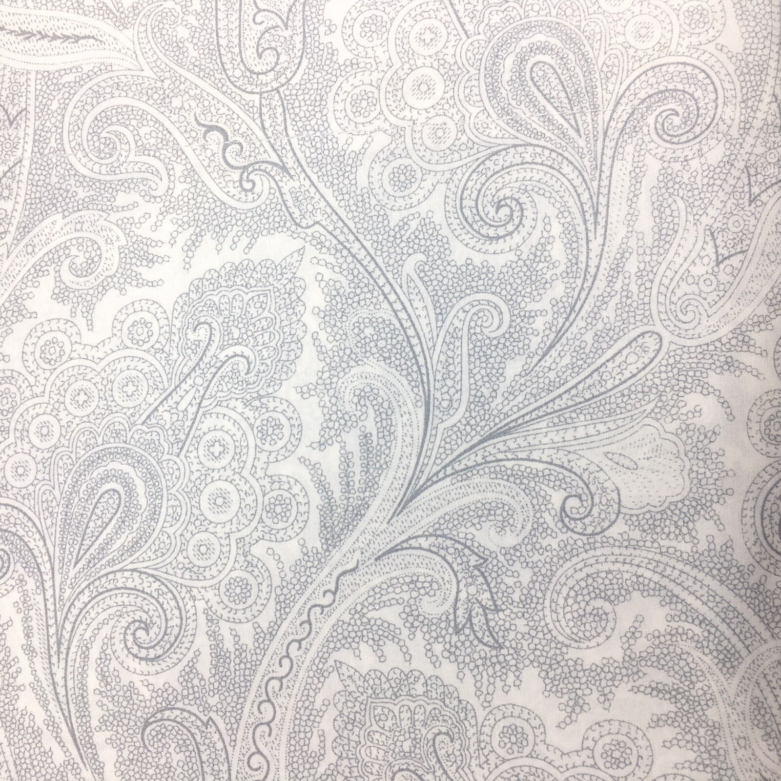 4pc Ralph Lauren Gray Paisley KING Sheet Set Off White Extra 18" Deep Mattress