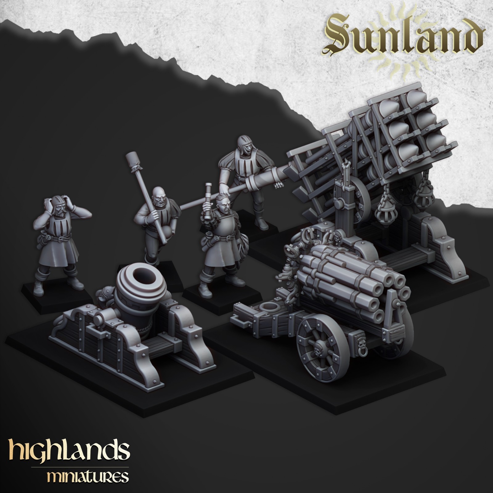 1 Highland Miniatures Sunland Empire Artillery   28mm/32mm