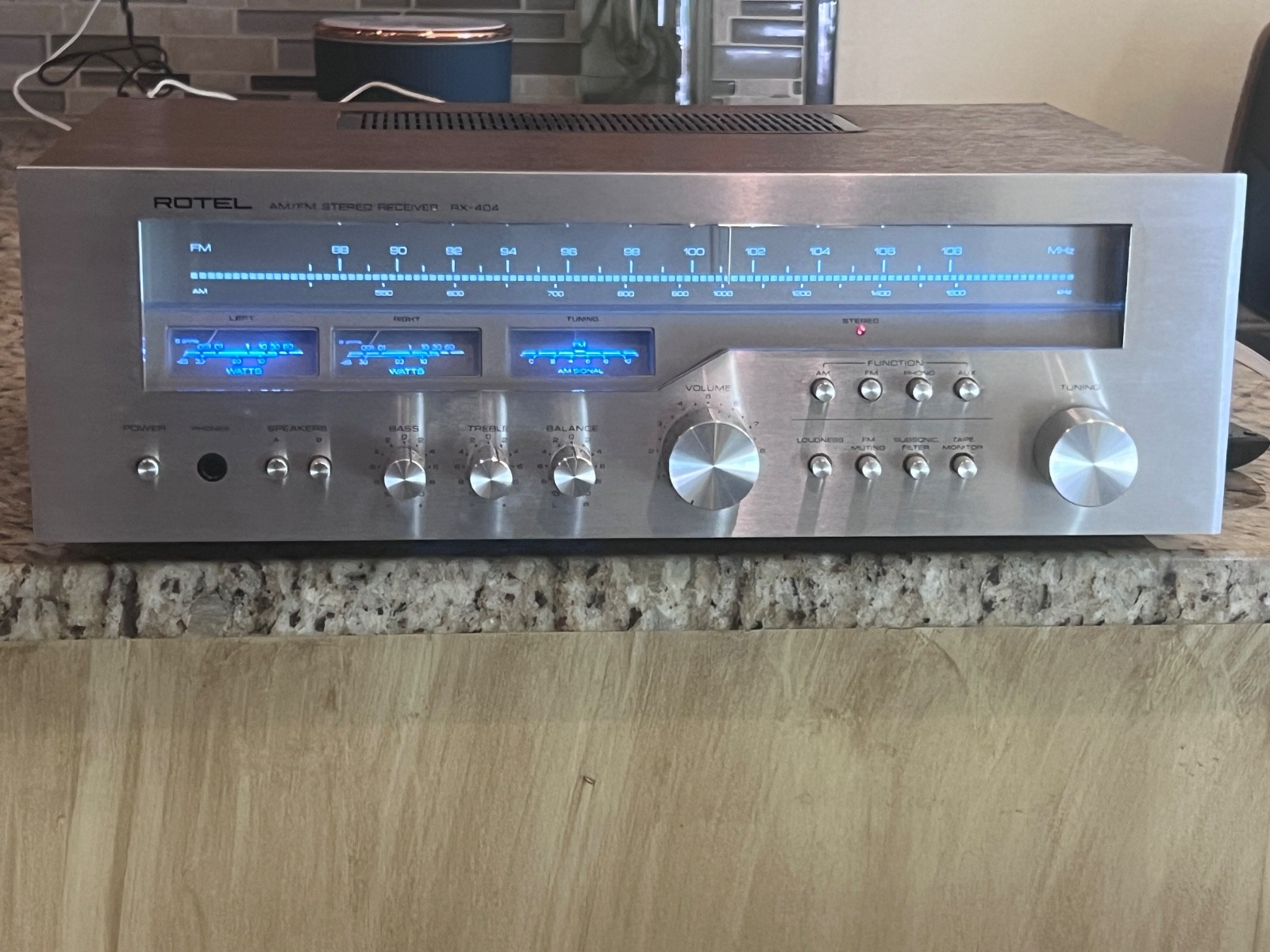 ROTEL RX-404 "AM/FM Stereo Receiver Cleaned, Tested, New LED'S