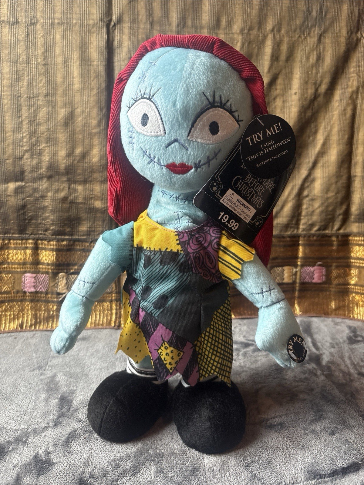 Disney Nightmare Before Christmas Sally Animated Plush Musical Dancing NEW