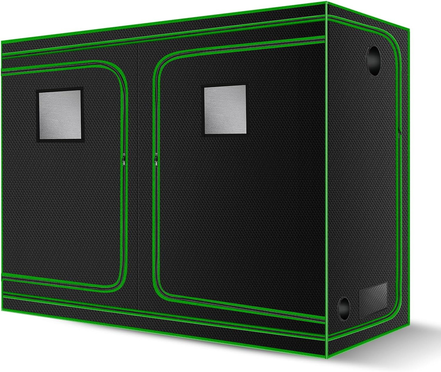 4X8 Grow Tent, 96"X48"X80" High Reflective 600D Diamond Mylar Canvas with Observ