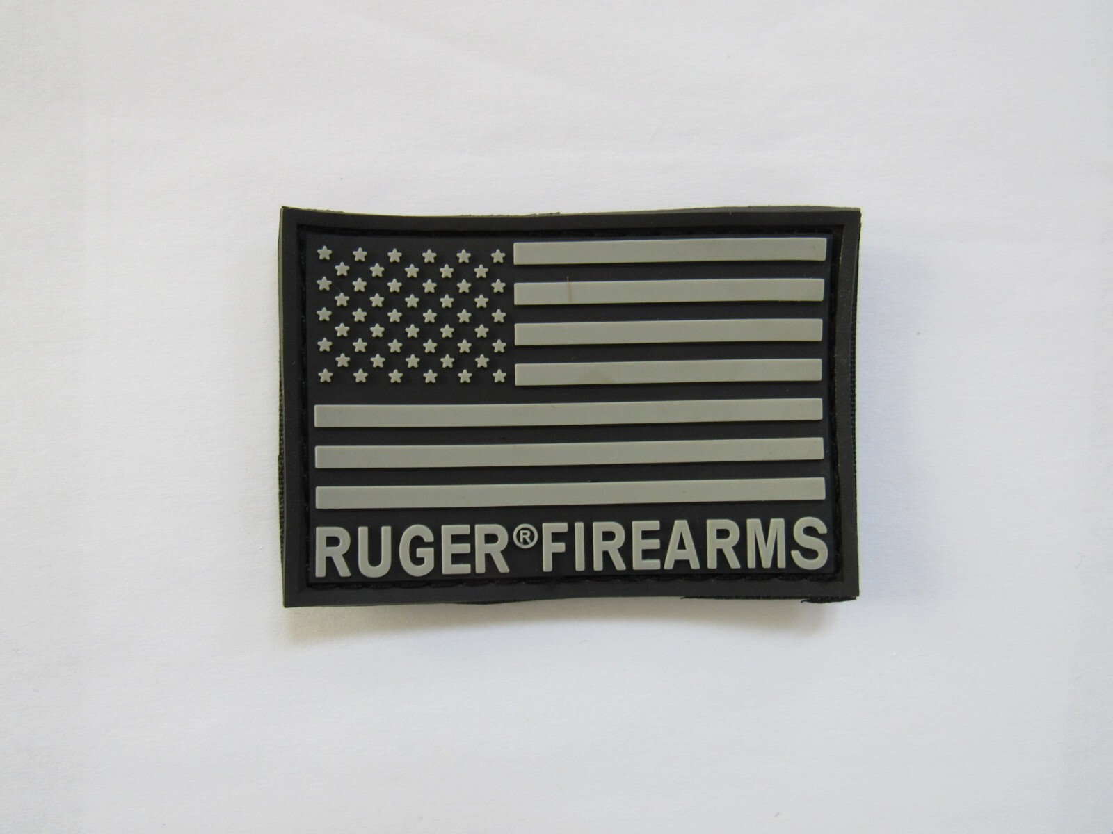 Ruger Firearms US Flag PVC Patch Tactical 10/22 Mini 14 American Rifle Hook Loop