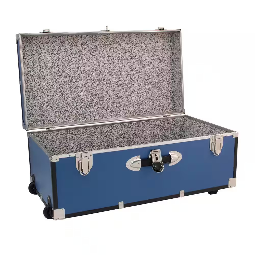 Seward Explorer 30 In. Trunk with Wheels & Lock, Misty Blue