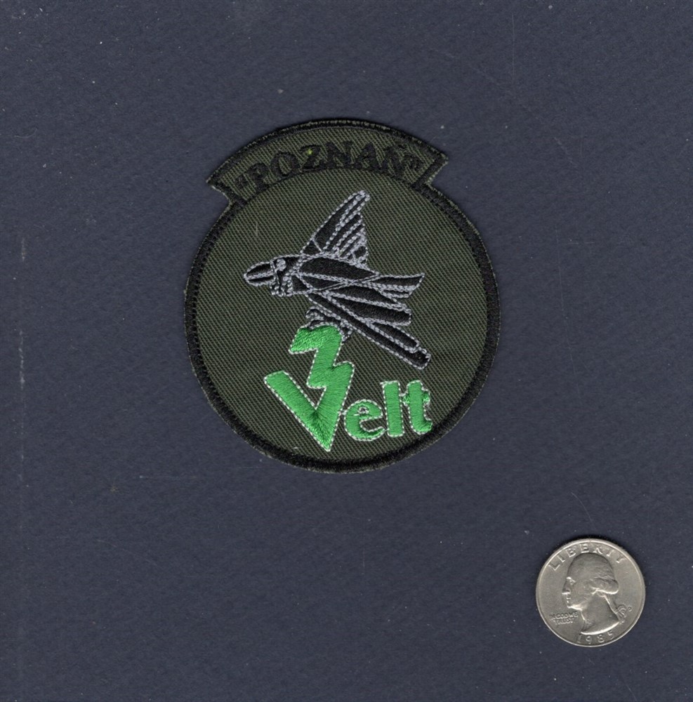 3rd TS VELT POZNAN Tactical Squadron Polish Air Force F-16 FALCON Squadron Patch