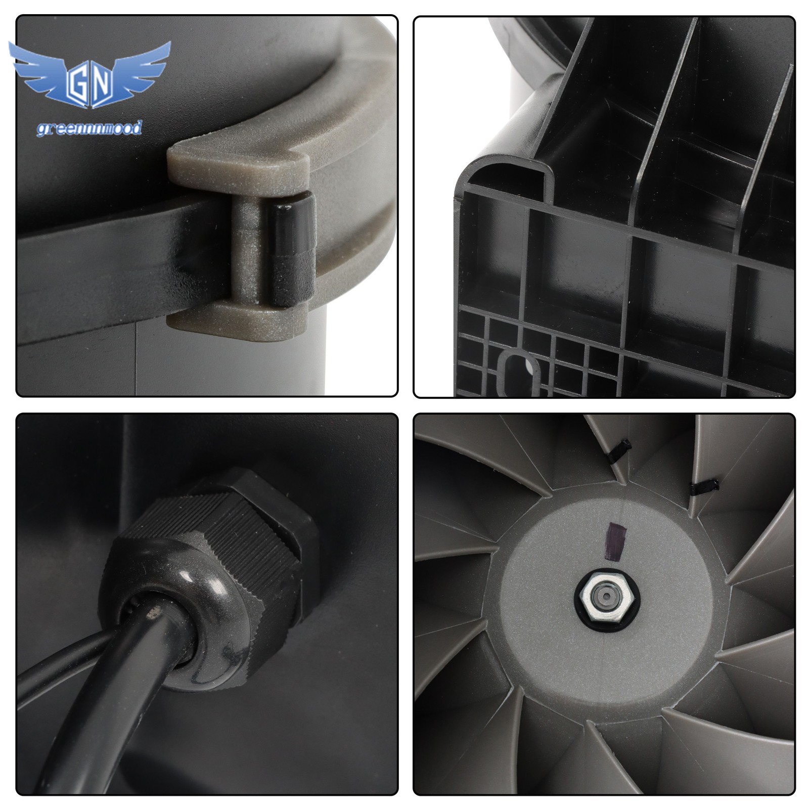 Inline Duct Fan, 8-Inch 807 CFM with Temperature Humidity Controller EC-Motor