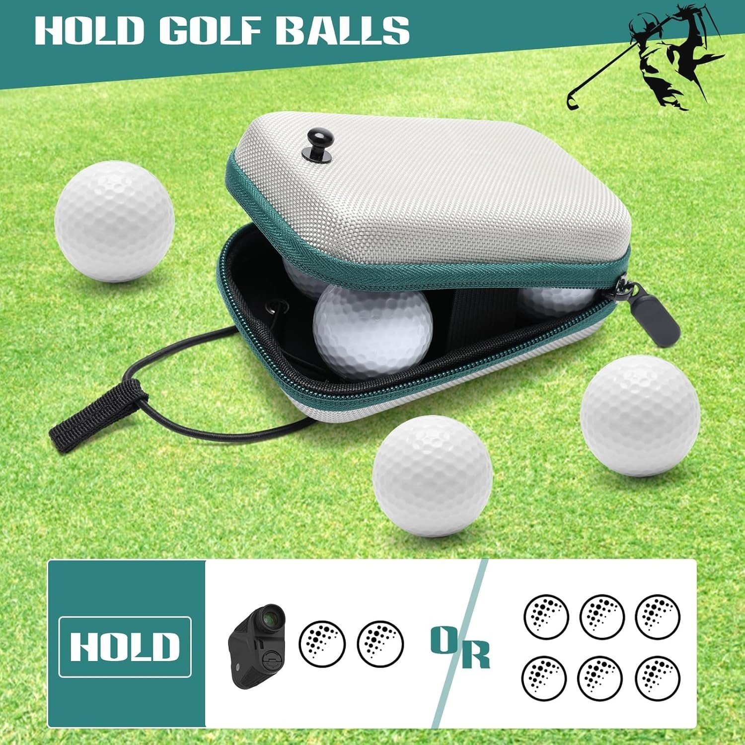 Golf Rangefinder Hard Shell Case - Waterproof & Shockproof Protection