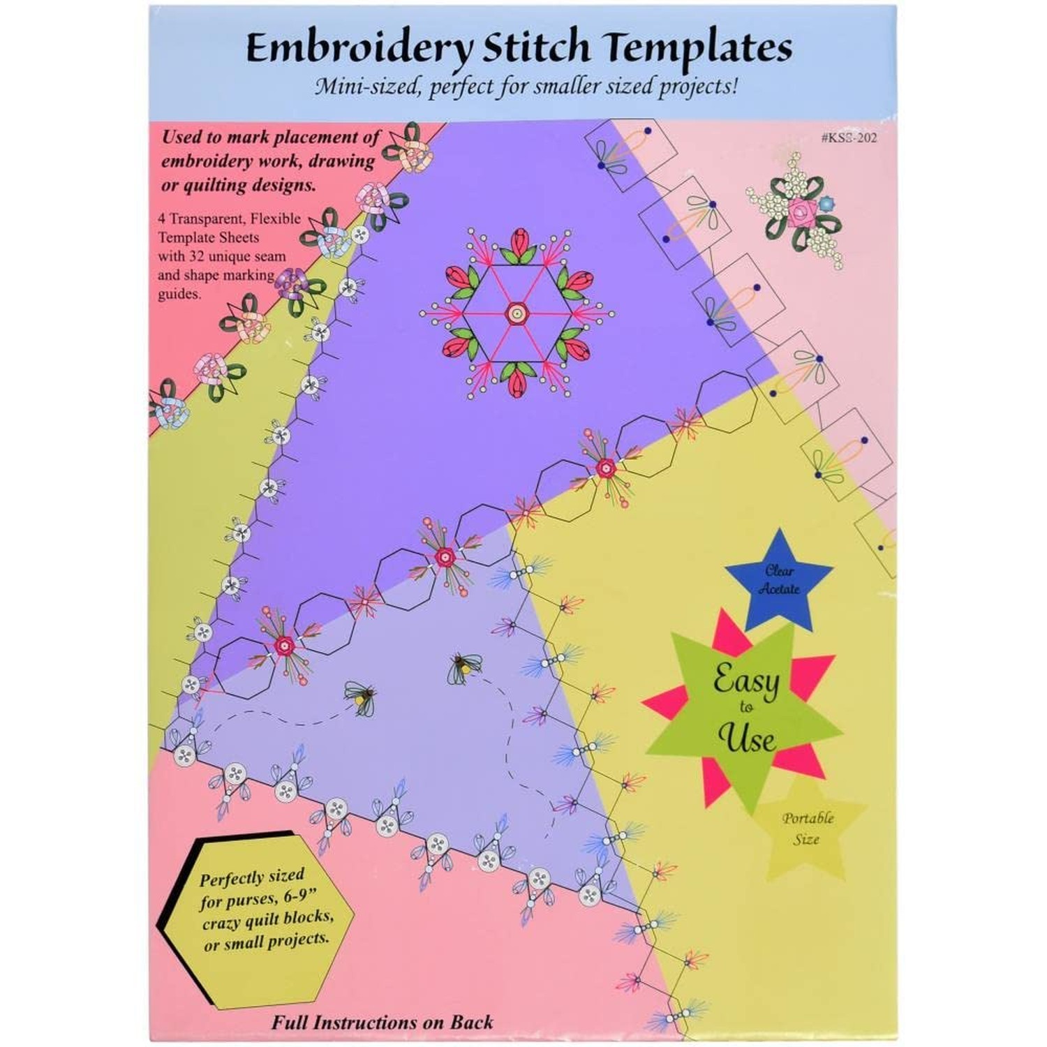 Embroidery Template 4/PKG