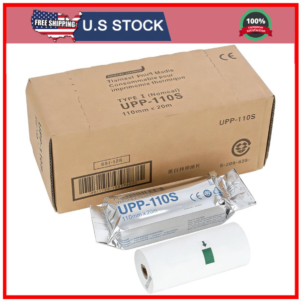 UPP-110S Type I Black and White Video Thermal Ultrasound Paper Film/Media 10 Rol