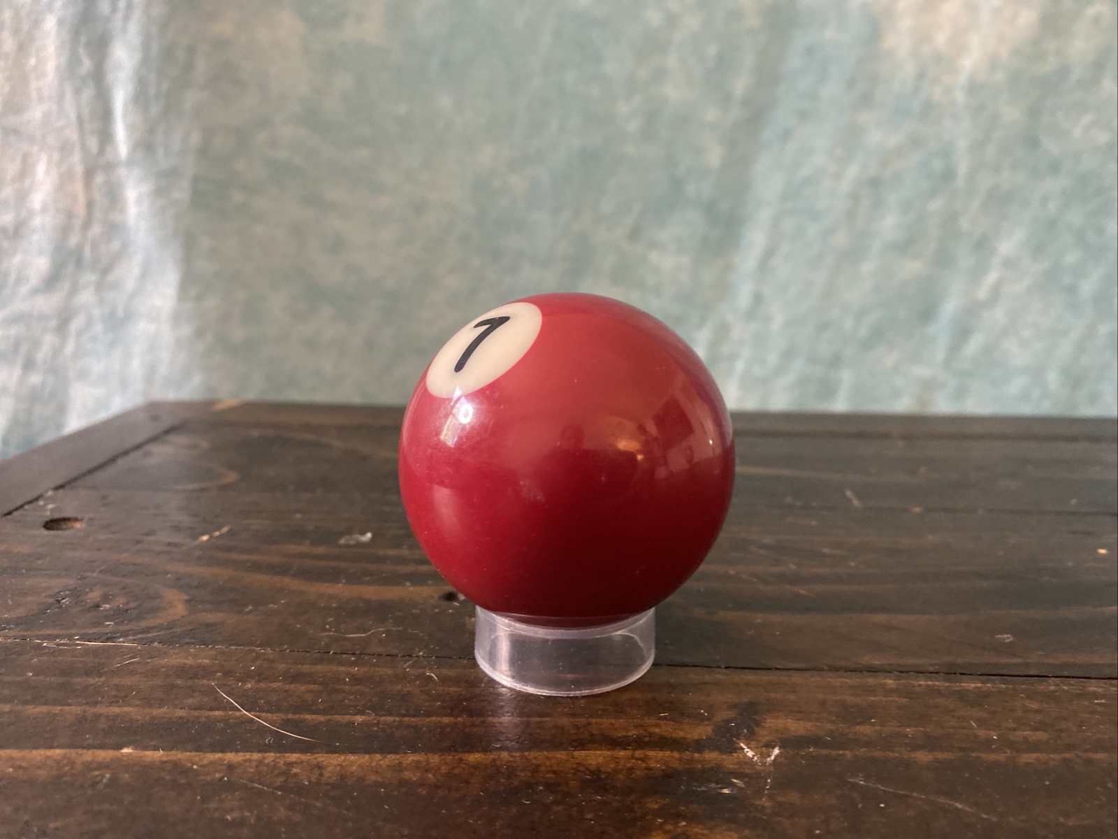 Vintage Number 7 Solid Maroon Replacement Pool Ball Billiard