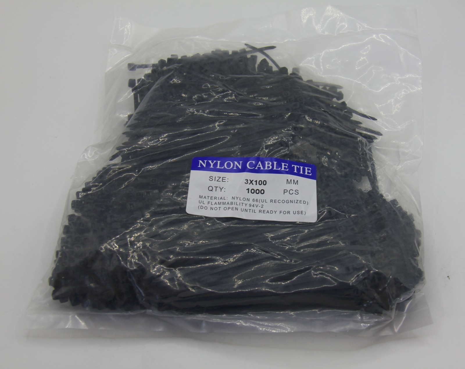 4 Inch Cable Ties - 1000 PCS/Pack - UV Weather Resistant 18 lbs Zip Ties