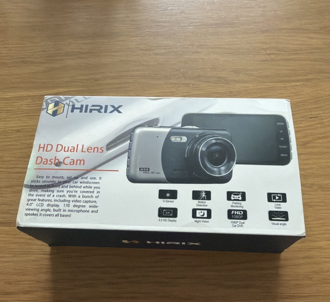 Hirix HD 1080p  dual lens dash cam