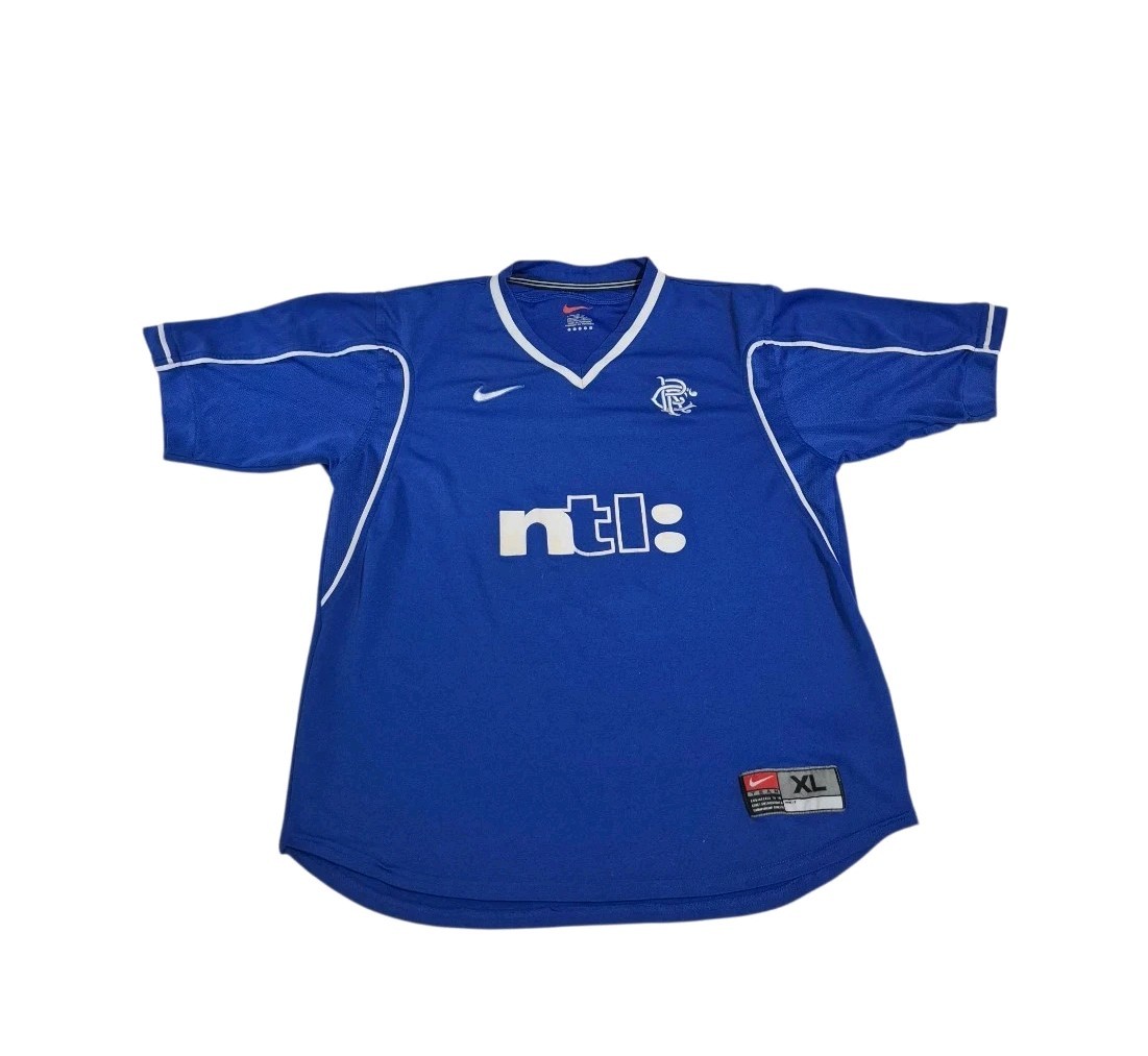 Nike Glasgow Rangers Home Jersey 1999–2001 Men’s XL Blue Vintage Football Soccer