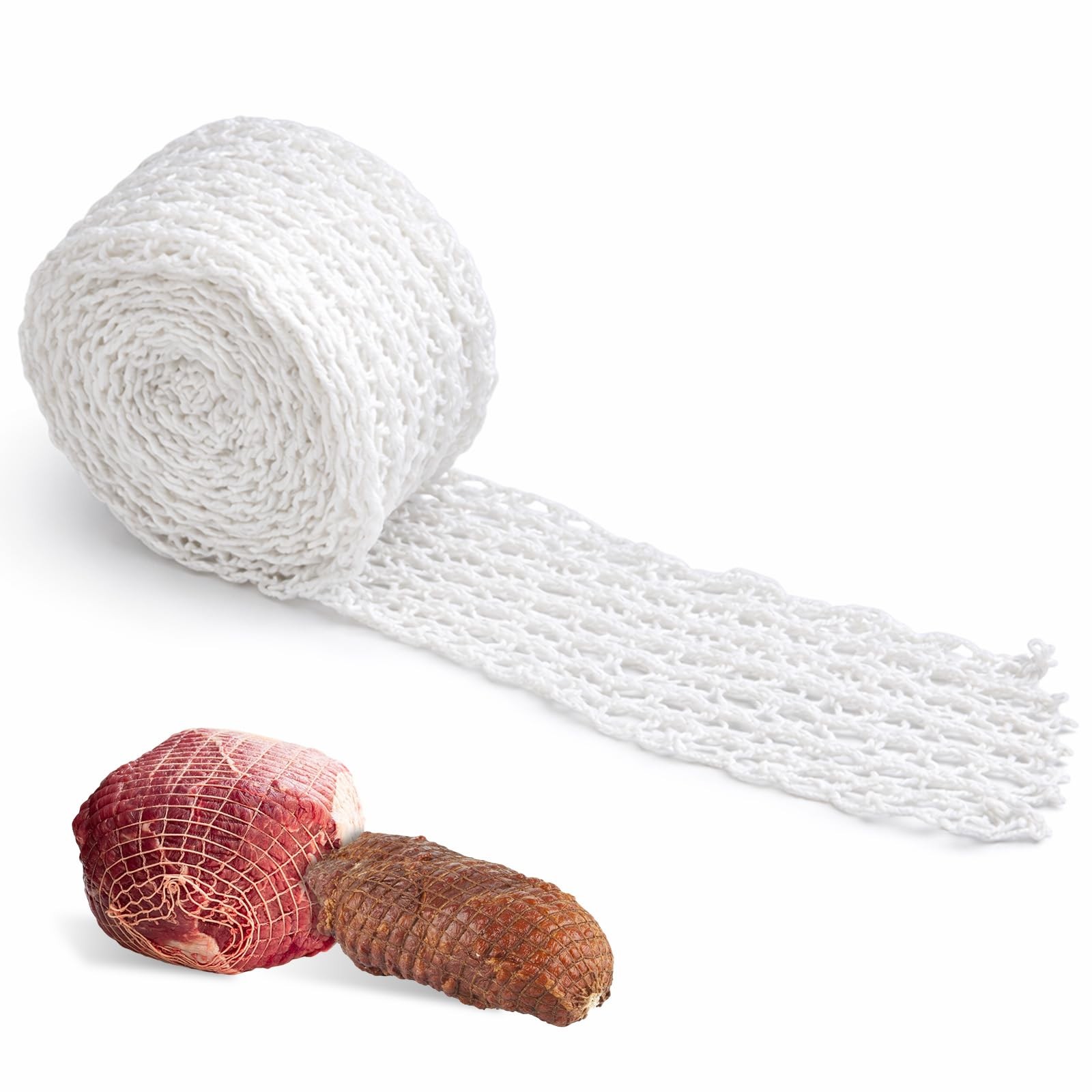 5meters Meat-Netting Roll, Cooking Wrapping Mesh, Ham Sock Elastic Netting El...