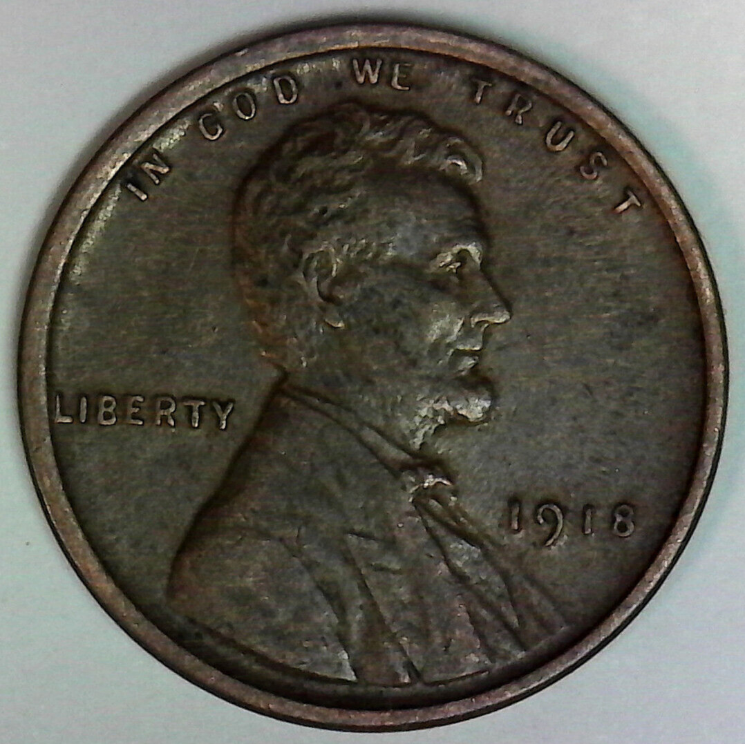 nice  circulated 1918  Lincoln Cent Great looking   type coin