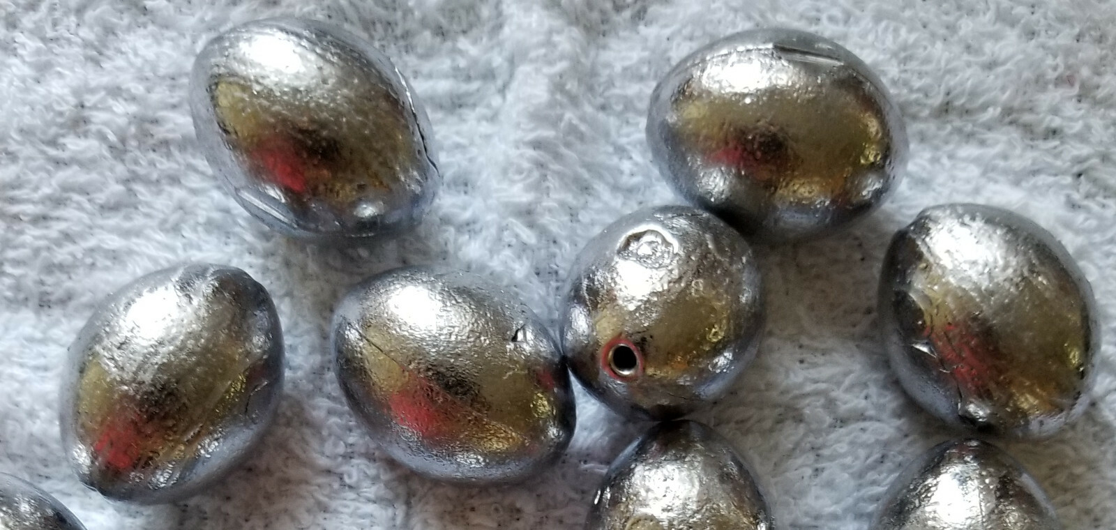 25pcs. 8 oz Egg Sinkers  Slip Sinkers, Weights, Fishing,  FREE shipping
