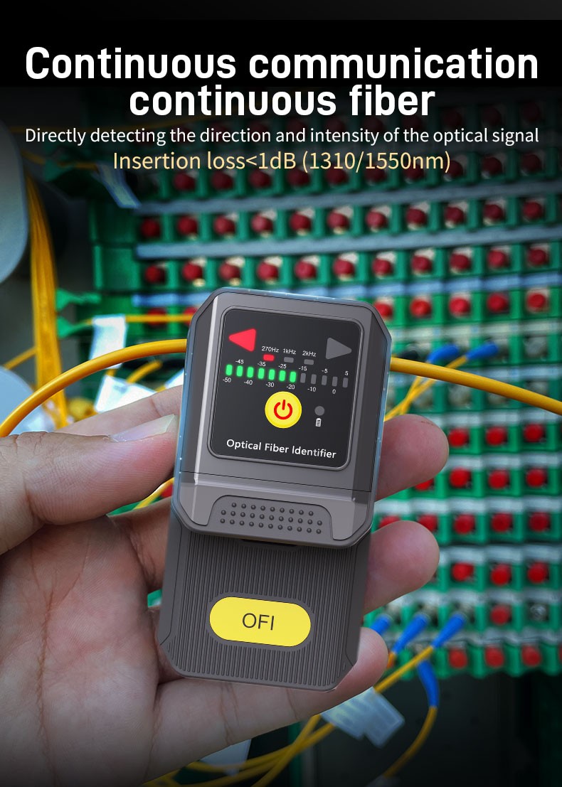 New Design NK430 Optical Fiber Identifier -40~+10dBm for 270/1k/2kHz frequency