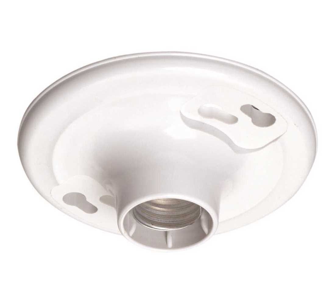 660-Watt Medium Base Single Circuit Keyless Outlet Box Mount Plastic Incandescen