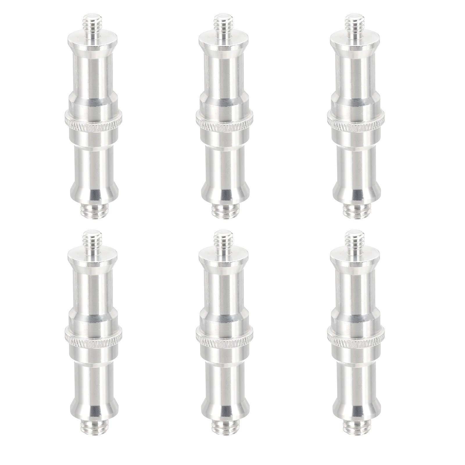 6pcs 3/8" to 1/4" Male to Male Camera Spigot Screws Converter Tripod Adapters