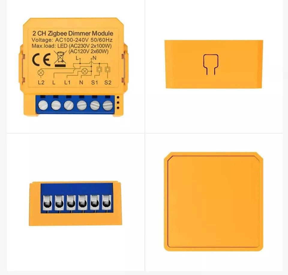 Avatto ZDMS16-2 ZigBee 3.0 2 Kanal 2CH Smart Lichtschalter Dimmer Modul TUYA