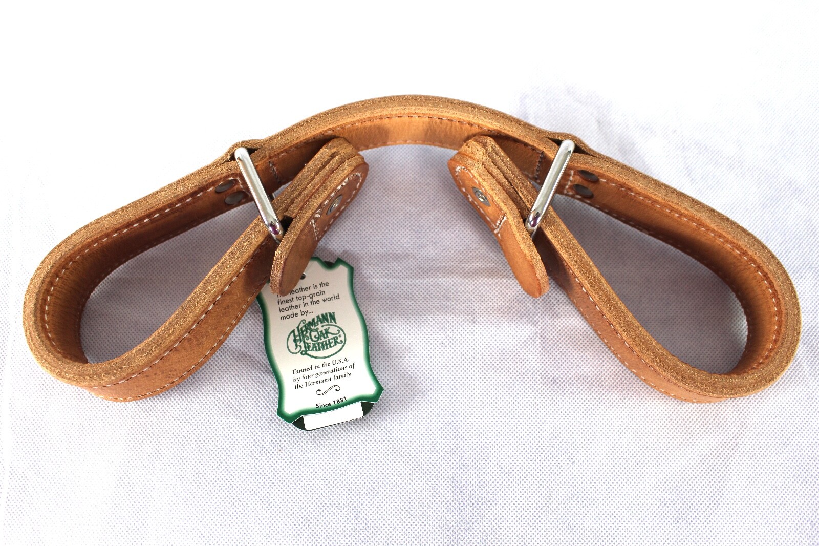 Berlin Leather Double Horse Hobbles Hermann Oak Harness Leather Quick Slip Close