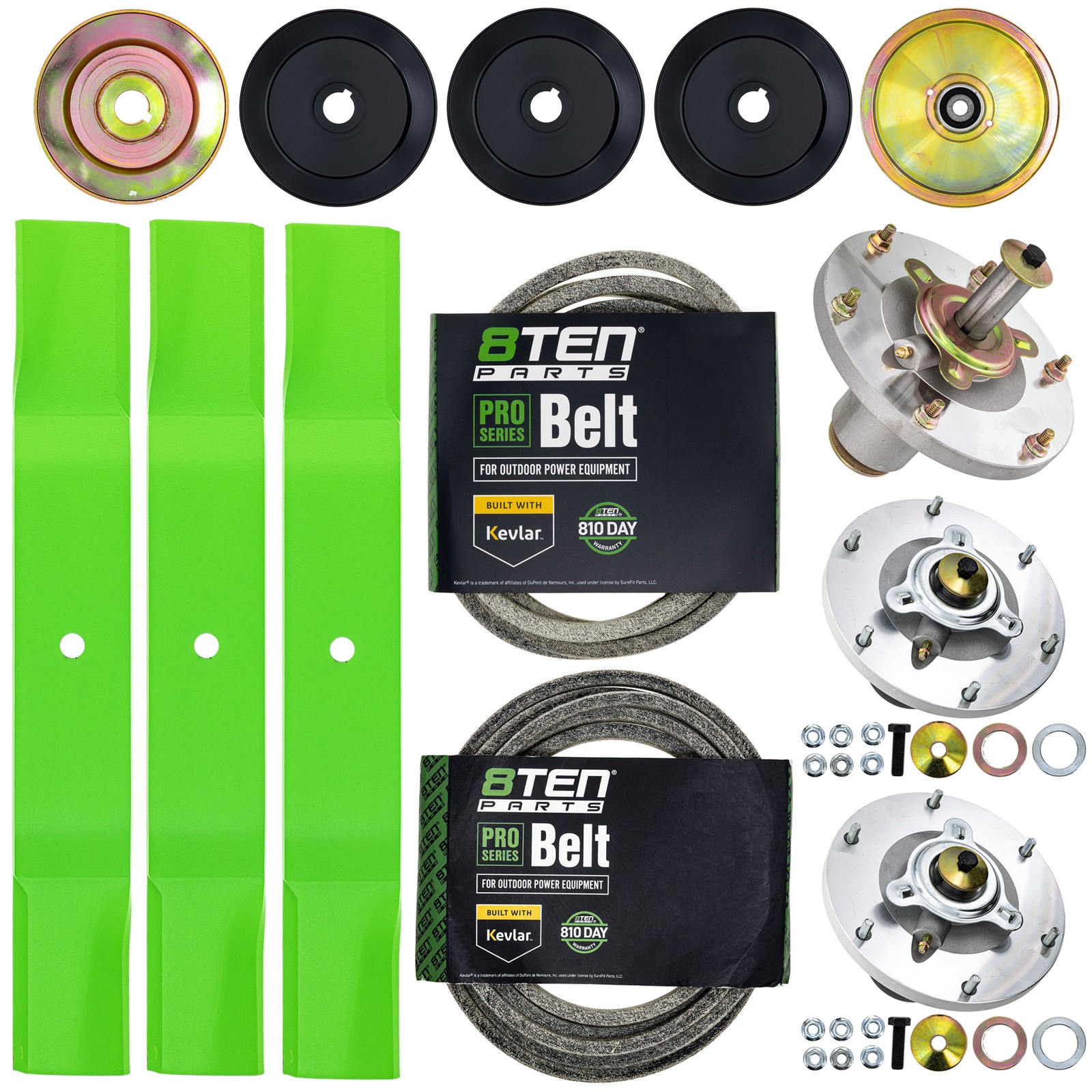 8TEN Deck Rebuild Kit for Grasshopper 225 52-Inch 320236 623781 623780 382082