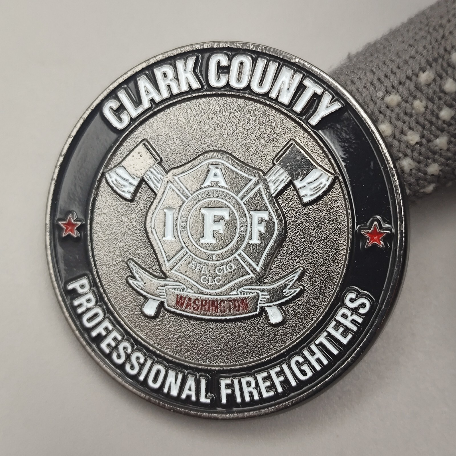 Wwashington Clark County Professional Firefighters Challenge Coin