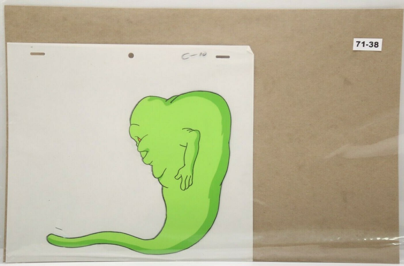 GhostBusters Original Production Drawing And Cel 71-38 Used Cond.