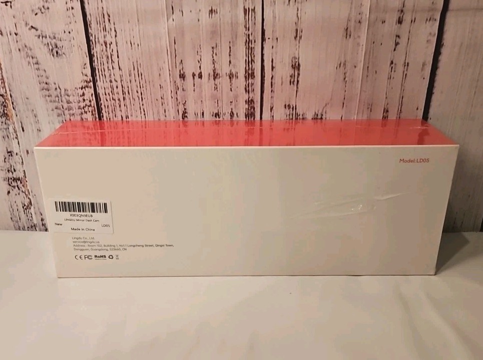 New Sealed LINGDU LD05 12" Mirror Dash Cam