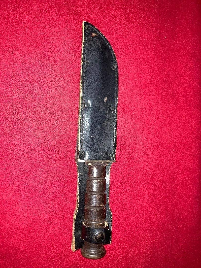 Camillus Fixed Blade Knife Vietnam Issue w/sheath USMC
