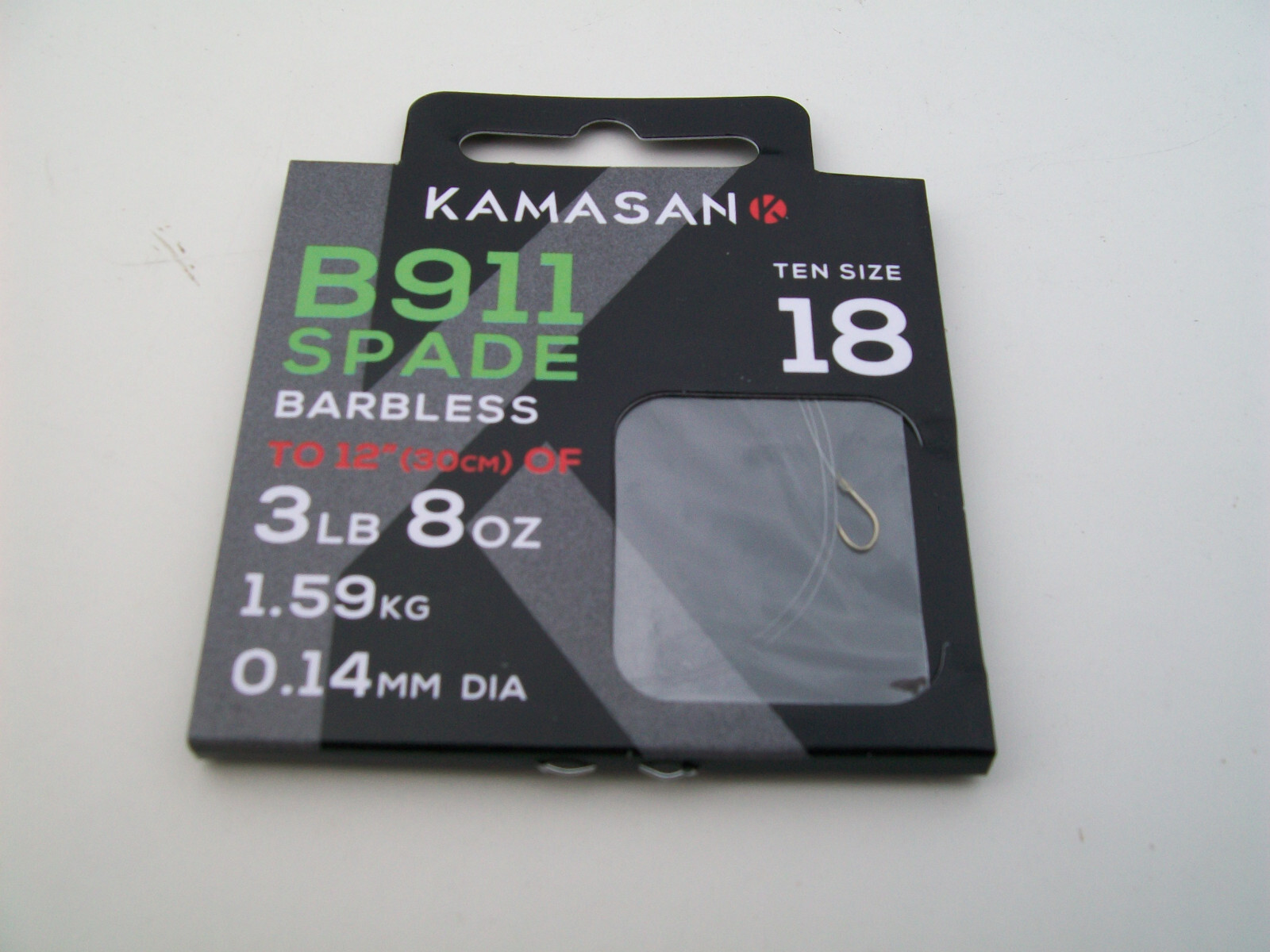 3 Assorted Packets x B911 Barbless Hooks to Nylon. Size 16, 18 & 20.