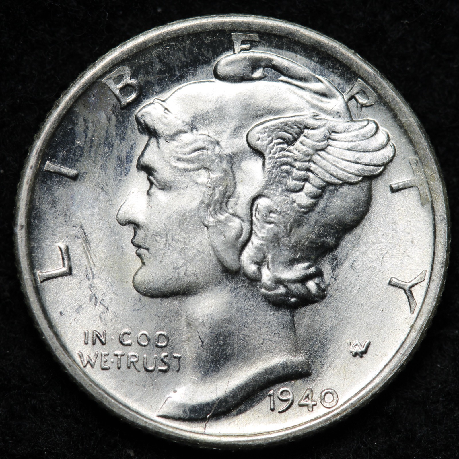 1940-S Mercury Silver Dime GEM BU *UNCIRCULATED* MS FSB E237 ARCC