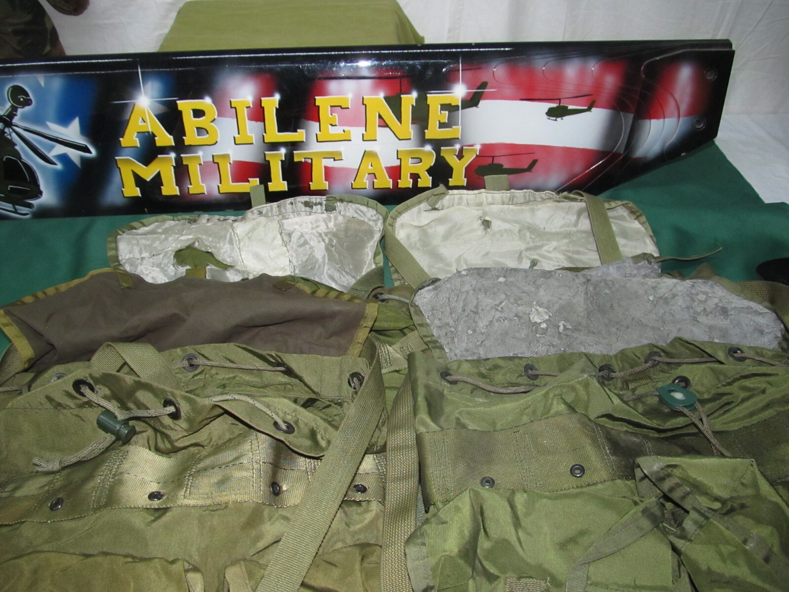 Military Issue Medium Alice Pack with Frame Strap Kidney Pad Wet Weather Bag VG