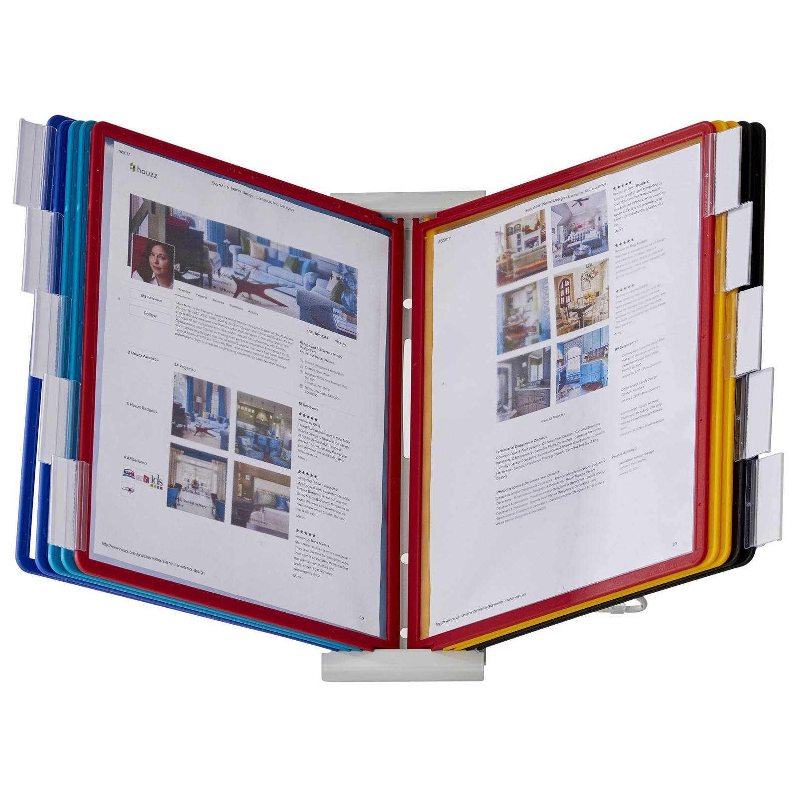 Durable Instaview20 Pocket Expandable Desktop Reference System - Letter Size ...